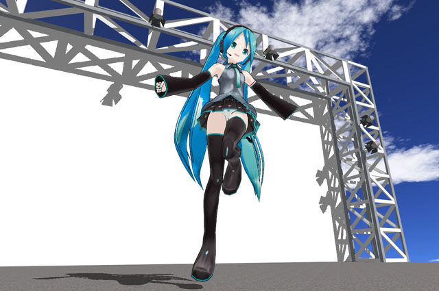MikuMikuDanceの簡易ステージ制作